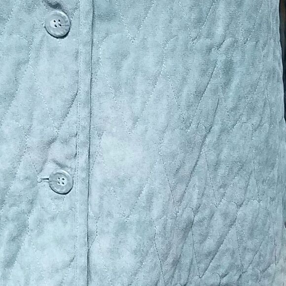 VINTAGE Alfred Dunner Blue Quilted Heart Jacket - Picture 2 of 8